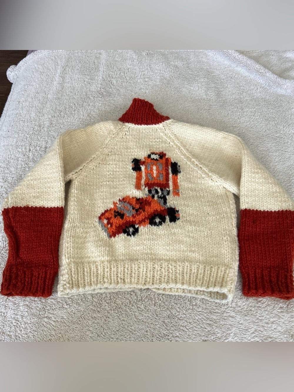 Vintage Kid's Zip-Up Cardigan